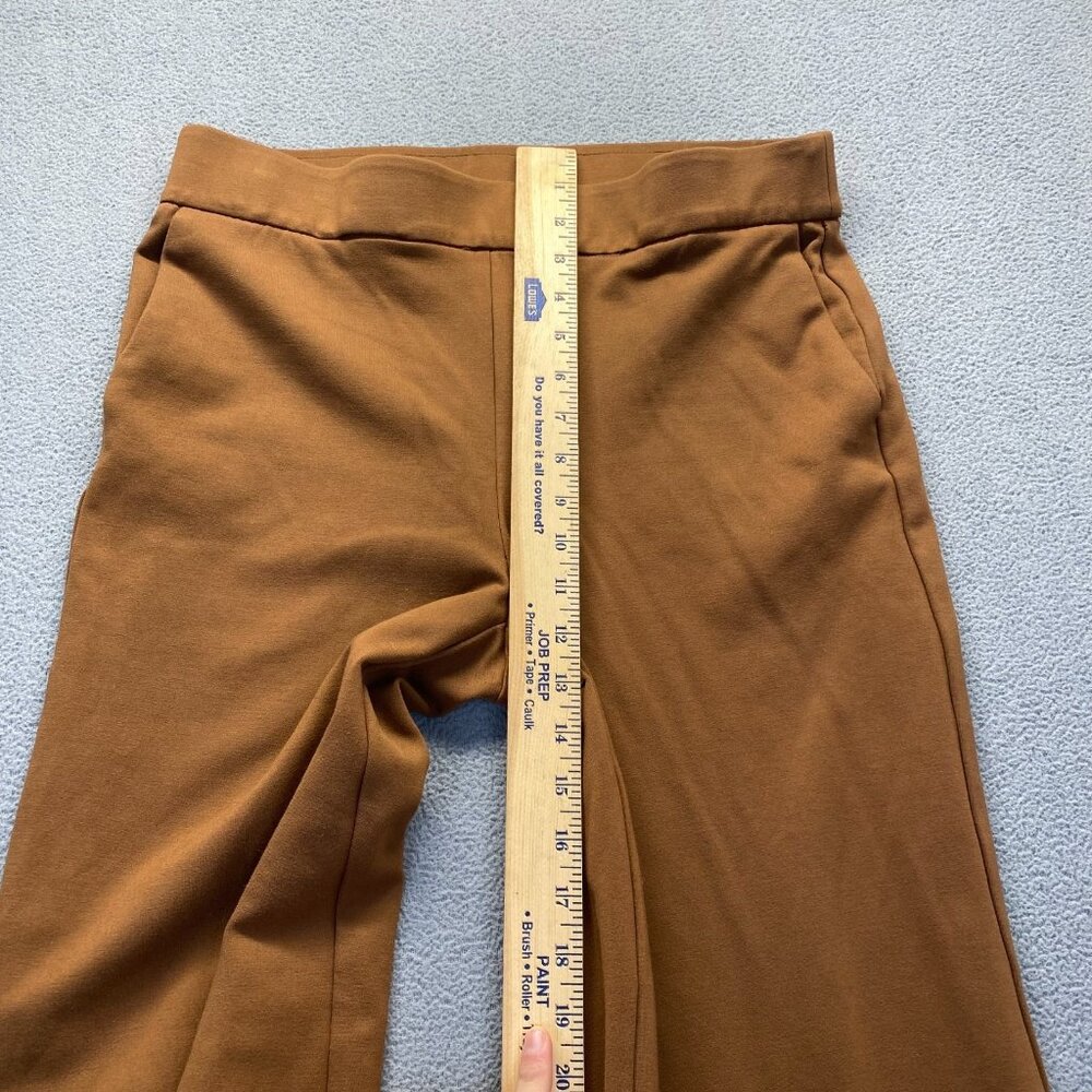 Maison d' Amelie Women's Wide Leg Brown High Rise Pants Size 8,Stretch,Pockets - Picture 5 of 8